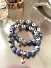 Load image into Gallery viewer, comotocapri mala bracelet best friend matte sodalite empowerment
